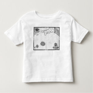 Camiseta De Bebé Mapa que muestra la ruta de la flota Armada