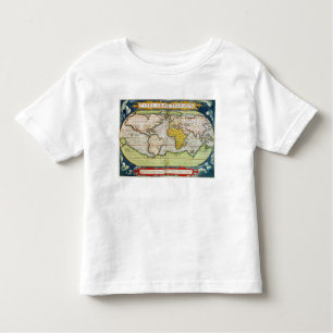 Camiseta De Bebé Mapa que traza a sir Francis Drake