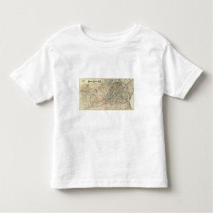 Camiseta De Bebé Mapa Richmond y Louisville RR