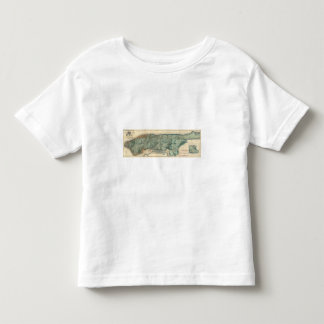 Camiseta De Bebé Mapa sanitario y topográfico de New York City