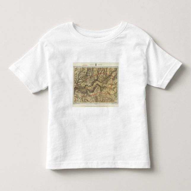 Camiseta De Bebé Mapa topográfico del valle de Yosemite (Anverso)