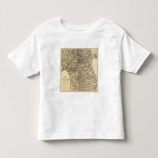 Camiseta De Bebé Mapa V que ilustra las operaciones militares (Anverso)