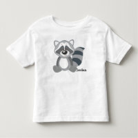 Mapache lindo del arbolado del niño