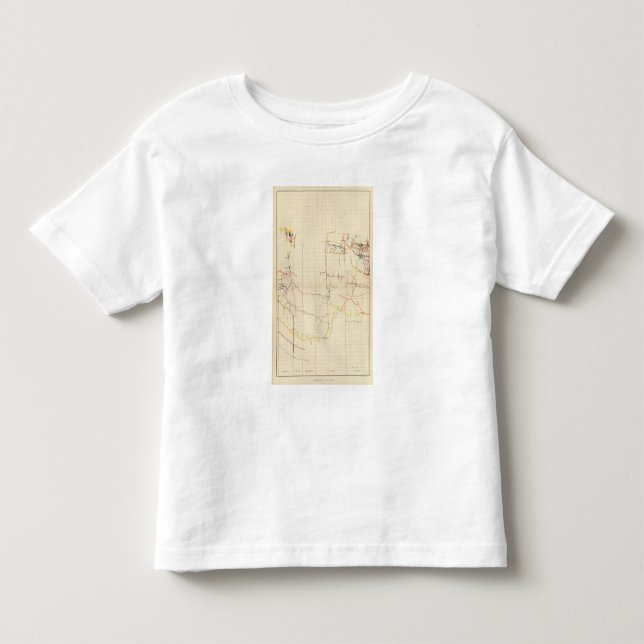 Camiseta De Bebé Mapas de mina de Comstock número V (Anverso)