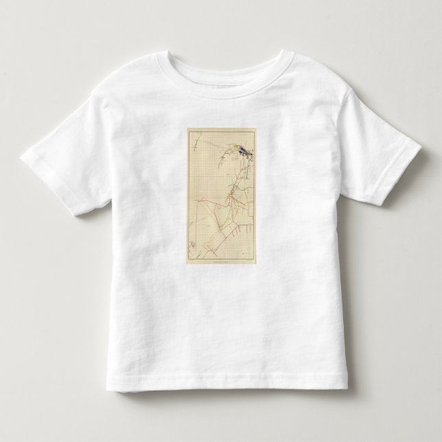 Camiseta De Bebé Mapas de mina de Comstock número VII (Anverso)