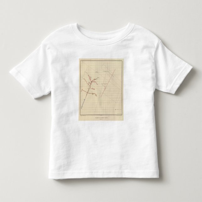Camiseta De Bebé Mapas de mina de Comstock número VIX (Anverso)