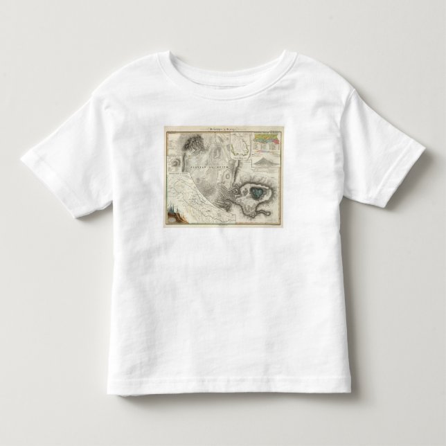 Camiseta De Bebé Mapas geológicos diversos (Anverso)