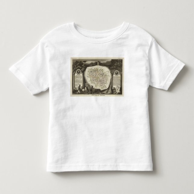 Camiseta De Bebé Mapas huecos (Anverso)