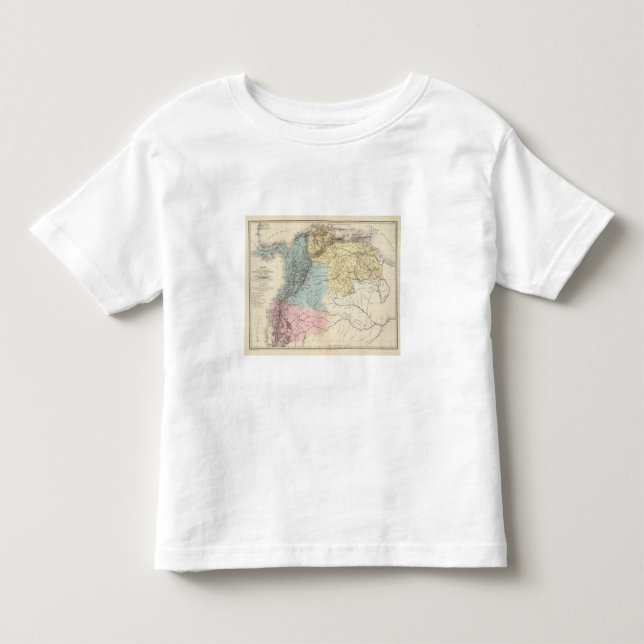 Camiseta De Bebé Mapas militares históricos de Venezuela (Anverso)