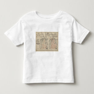 Camiseta De Bebé Mapas que muestran los distritos parlamentarios