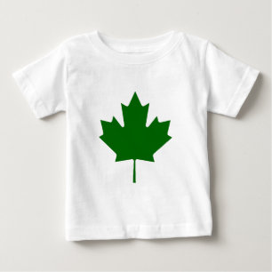 Camiseta De Bebé Maple Leaf Green DkTransp El MUSEO Zazzle Regalos