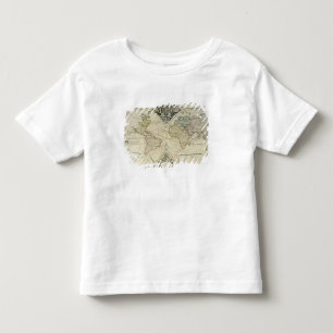 Camiseta De Bebé Mappamonde Geo-Hidrográfico