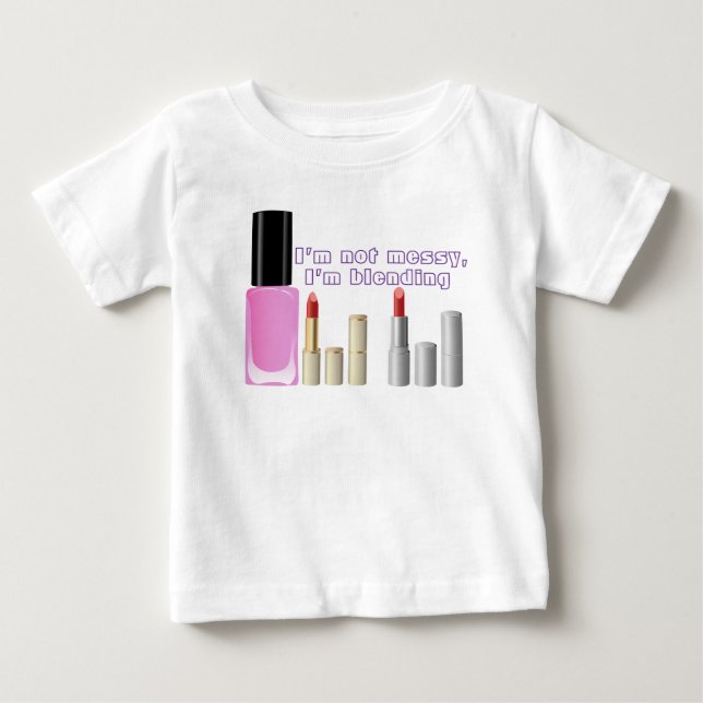 Camiseta De Bebé Maquillaje  (Anverso)