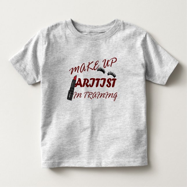 Camiseta De Bebé maquillaje artístico en formación (Anverso)