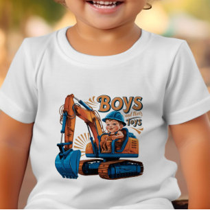 Camiseta De Bebé Máquina de construcción poderosa para niños