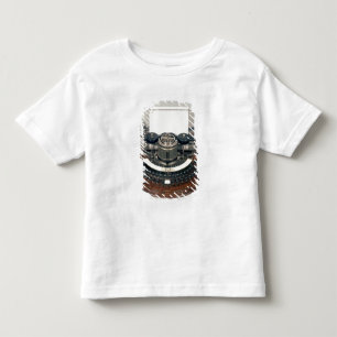 Camiseta De Bebé Máquina de escribir de Hammond, con el teclado