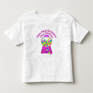 Camiseta De Bebé Máquina De Goma De Burbuja