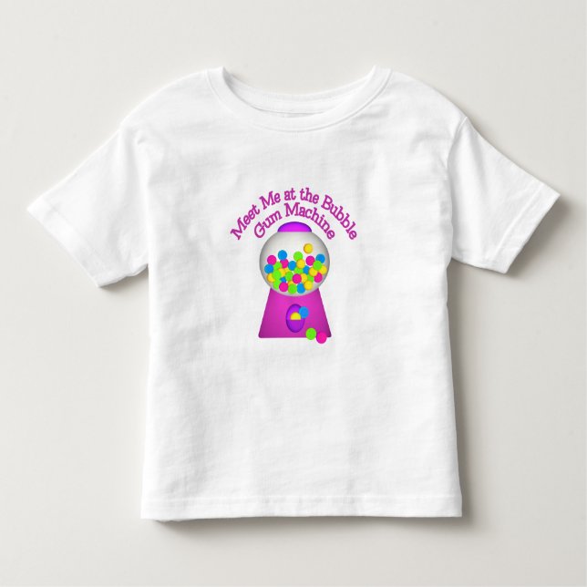 Camiseta De Bebé Máquina De Goma De Burbuja (Anverso)