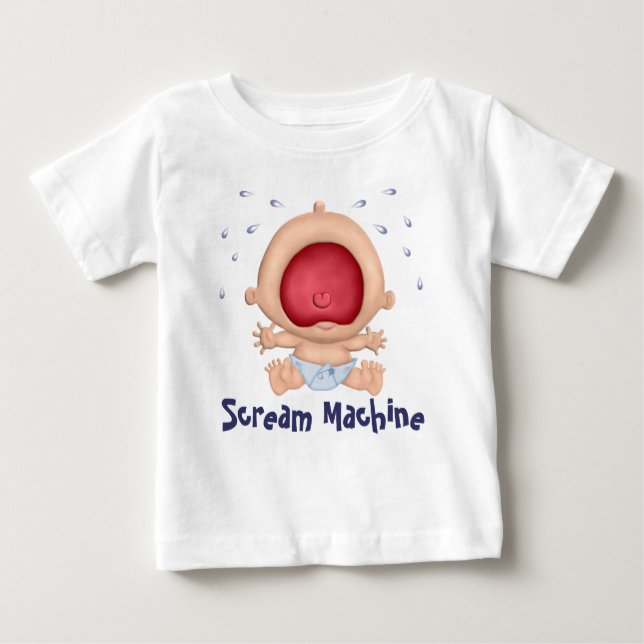 Camiseta De Bebé Máquina griega humor del bebé - Niño (Anverso)