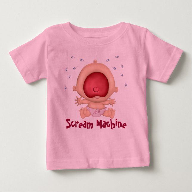Camiseta De Bebé Máquina griega humor para bebé - Chica (Anverso)