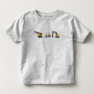 Camiseta De Bebé Máquinas De Construcción De Equipo Pesado Para Niñ