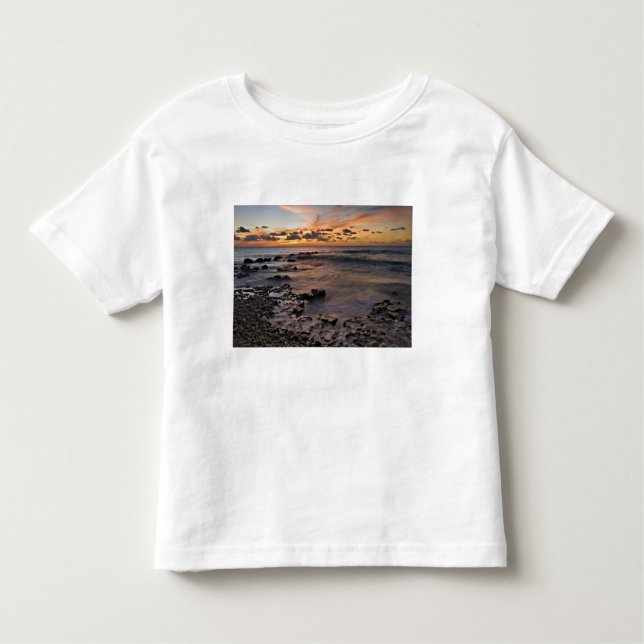Camiseta De Bebé Mar Caribe, Islas Caimán.  Ondas colapsadas 2 (Anverso)