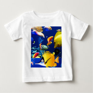 Camiseta De Bebé mar de peces
