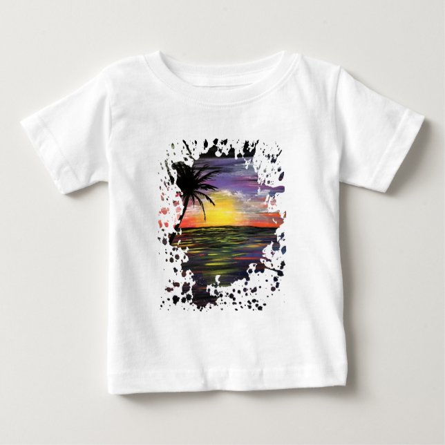 Camiseta De Bebé Mar del Sol (Anverso)