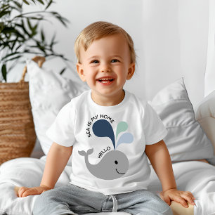 Camiseta De Bebé Mar es mi hogar