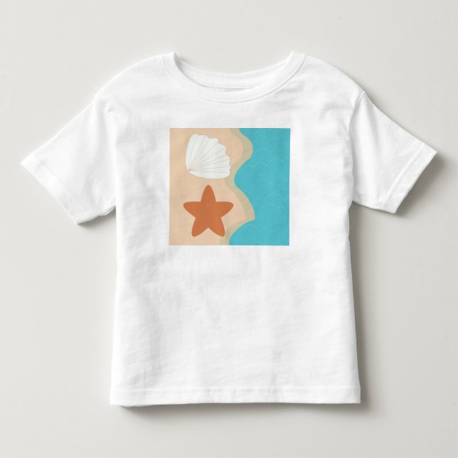 Camiseta De Bebé Mar o playa (Anverso)