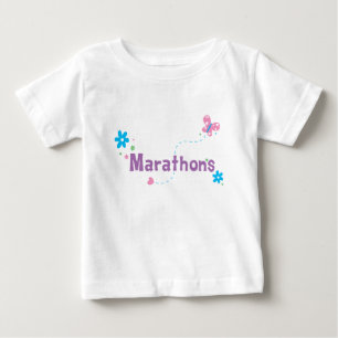 Camiseta De Bebé Maratones de flores de jardín