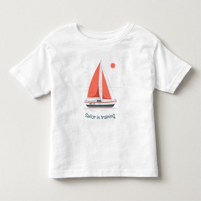 Camiseta De Bebé Maravilla acuática en entrenamiento en barco de ve (Anverso)