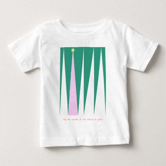 Camiseta De Bebé Maravilla del árbol de Navidad de temporada (Anverso)