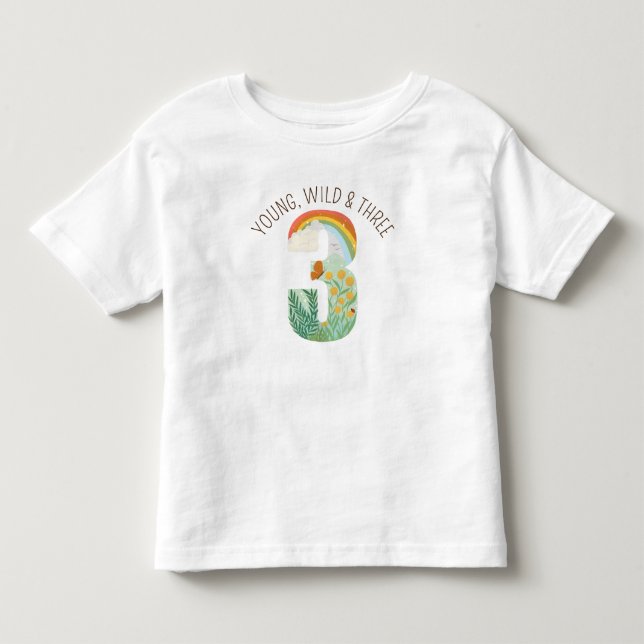 Camiseta De Bebé Maravilla Natural Tercer Cumpleaños (Anverso)