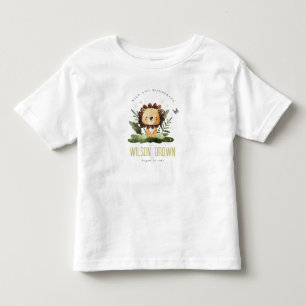 Camiseta De Bebé Maravilloso animal salvaje de la jungla cumpleaños