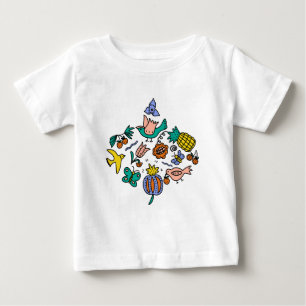 Camiseta De Bebé Maravilloso y colorido verano