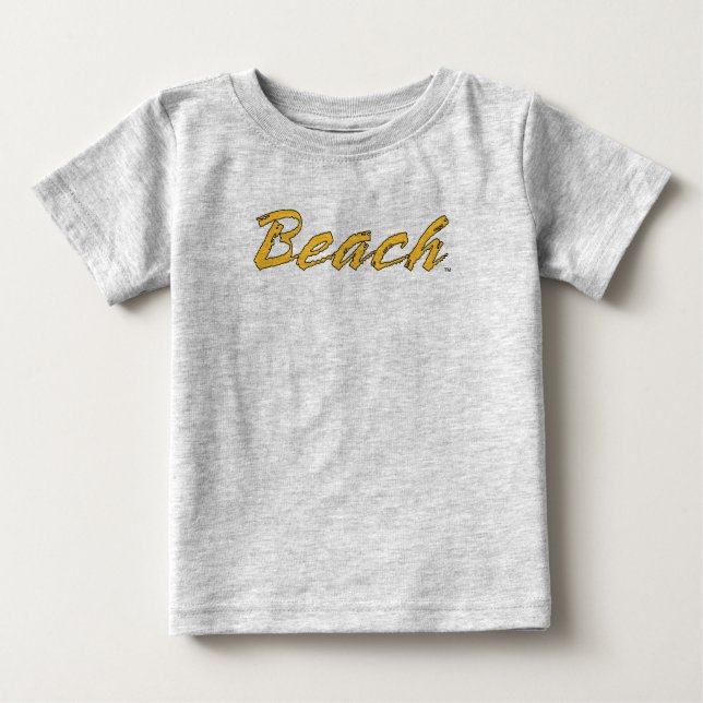 Camiseta De Bebé Marca de agua de playa (Anverso)