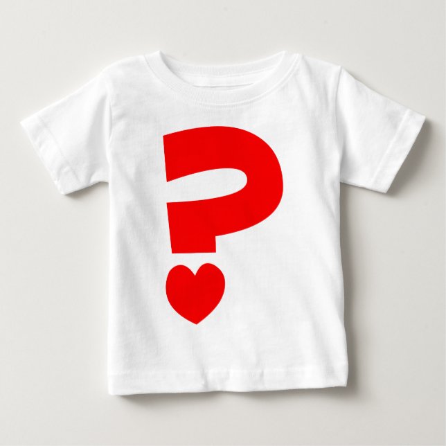 Camiseta De Bebé Marca de preguntas (Anverso)