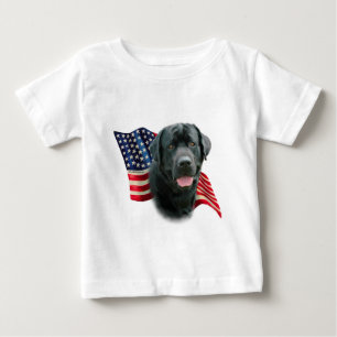Camiseta De Bebé Marca Labrador Retriever (blk)