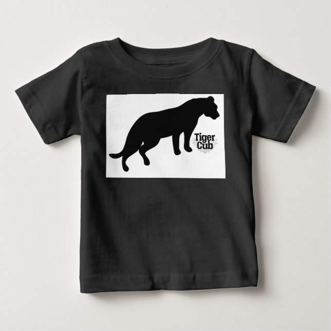 Camiseta De Bebé Marca negra (Anverso)