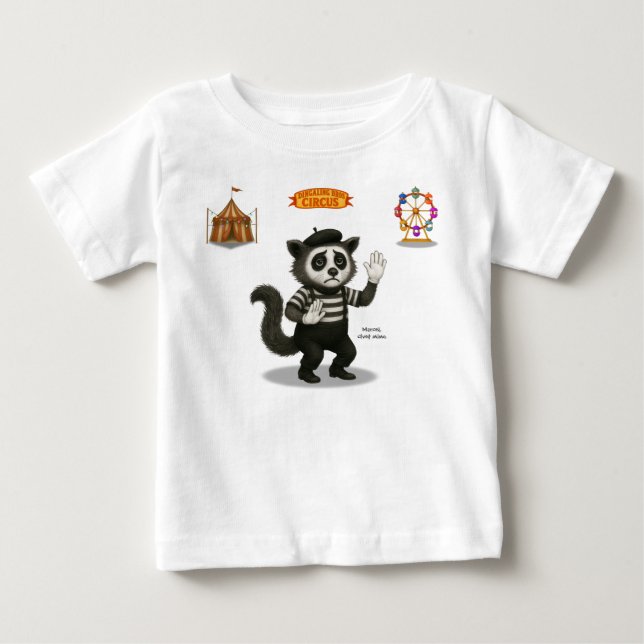 Camiseta De Bebé Marcel, civeta mimo (Anverso)