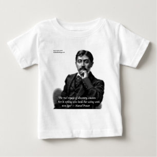 Camiseta De Bebé Marcel Proust y Famosa Cita