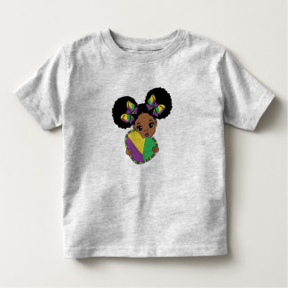 Camiseta De Bebé Mardi Gras Niña Con El Corazón