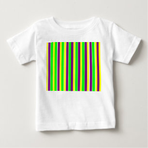 Camiseta De Bebé Mardi Gras Stripes