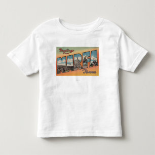 Camiseta De Bebé Marfa, letra ScenesMarfa, TX de TexasLarge