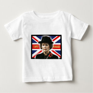 Camiseta De Bebé Margaret Thatcher me encanta Maggie