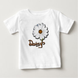 Camiseta De Bebé Margarita blanca