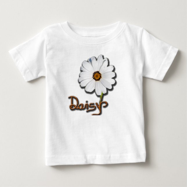 Camiseta De Bebé Margarita blanca (Anverso)