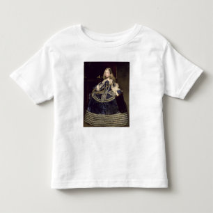 Camiseta De Bebé Margarita de infanta en azul, 1659