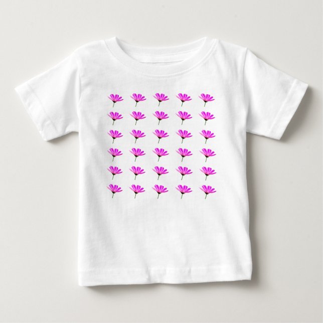 Camiseta De Bebé Margarita Rosa  (Anverso)